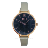 ELLE EL002-1RG03L14 Grey Dial Blue Leather Strap